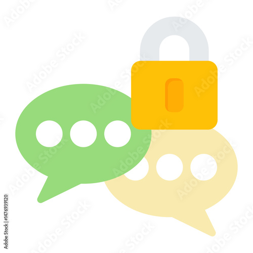 Secure communication icon vector image. Can be used for Information Security.