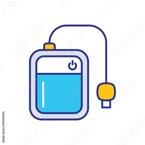 External Hard Drive Icon vector stock illustration