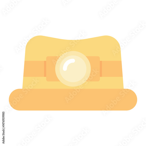 Mining Hat icon vector image. Can be used for Mining And Crafting.