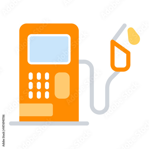 Gas Station icon vector image. Can be used for Oil And Gas.