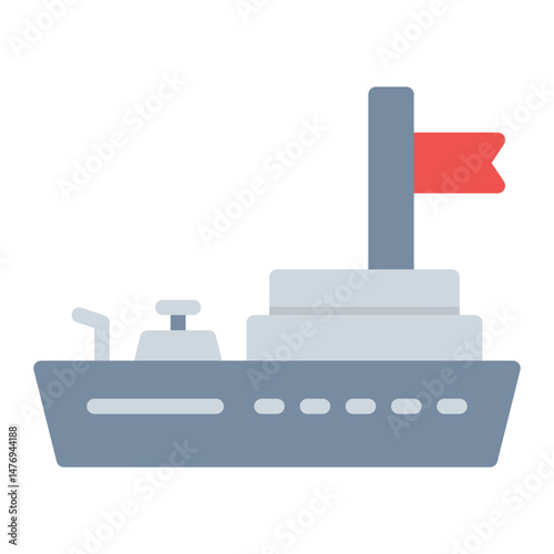 Kingdom Frigate icon vector image. Can be used for Empire.