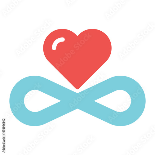 Eternal Love icon vector image. Can be used for Anniversary.