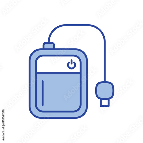 External Hard Drive Icon vector stock illustration