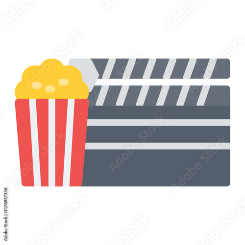 Movie Night icon vector image. Can be used for Social Club.