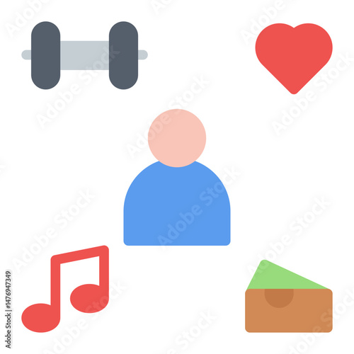 Hobby Group icon vector image. Can be used for Social Club.