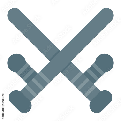 Batons icon vector image. Can be used for Protest.
