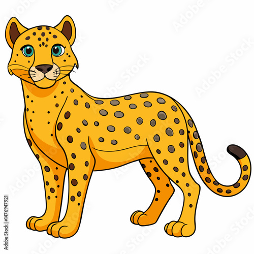 Galactic Cheetah Vector Design