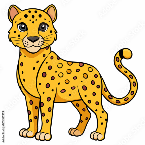 Galactic Cheetah Vector Design