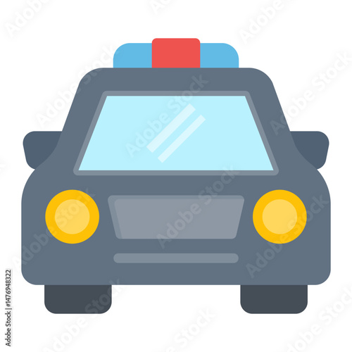 Police Car icon vector image. Can be used for Protest.