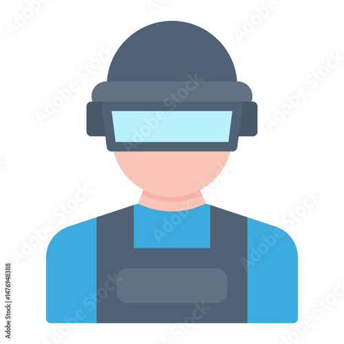 Riot Police icon vector image. Can be used for Protest.