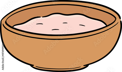Illustration of yogurt bowl
