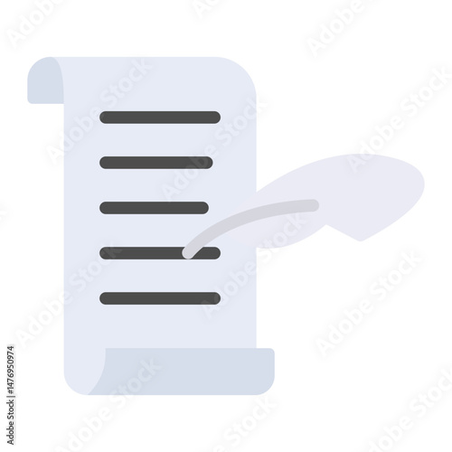 Poetry Line Color Icon