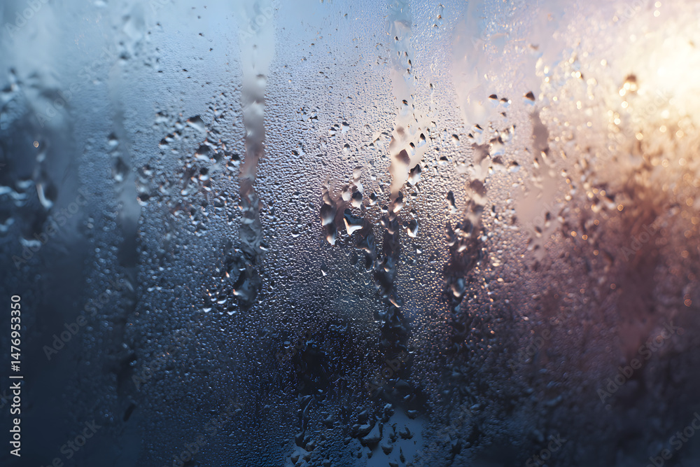 Fototapeta premium Frosted Glass with Condensation