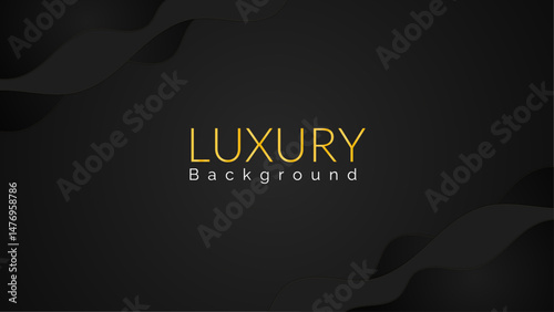 Minimal Luxury Background in Black, Gold, and Elegant Patterns