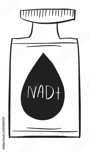 NAD+ drug medical health care treatment molecular treatment vitamin drip science therapy hospital drawing black color element NAD NAD+ ageing chemical skincare aging recovery NAD NAD+ exam supplement 