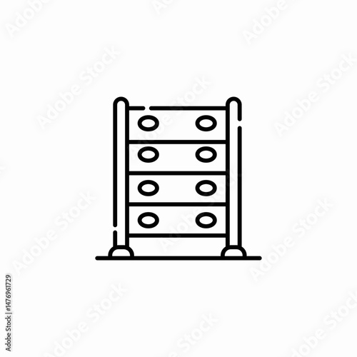 hurdle set icon sign vector