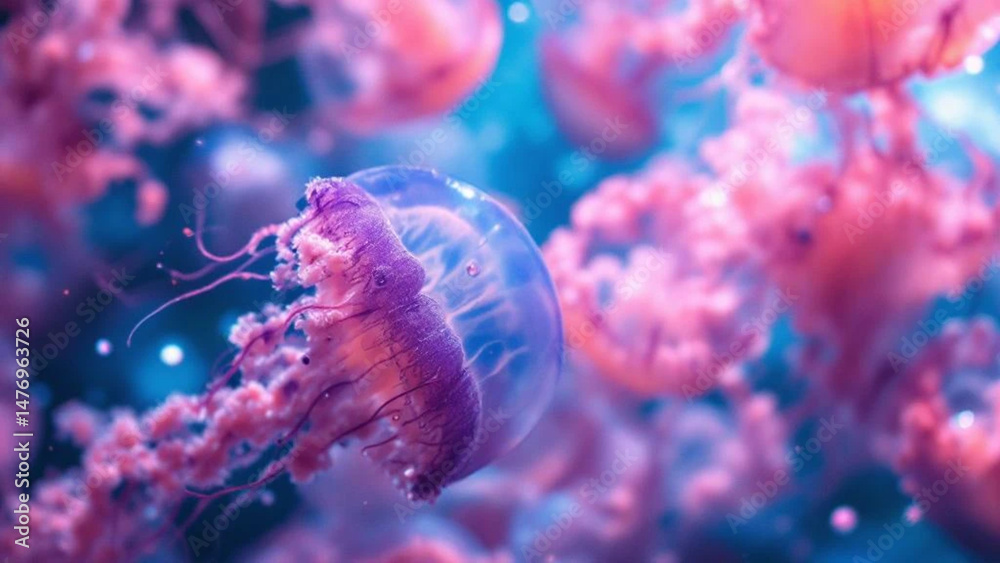 Obraz premium Jellyfish in the water