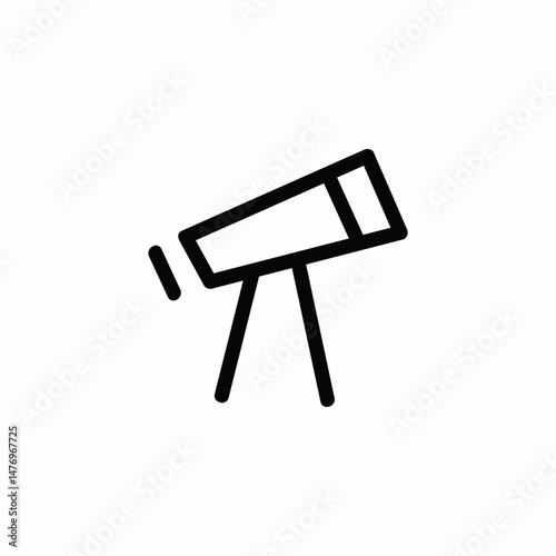 space telescope icon sign vector