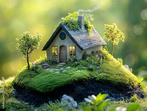 small house in the forest, mini cute house 