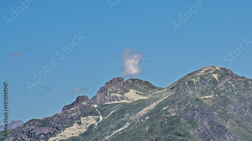 Alpine mountain landscape in La Vanoise, France