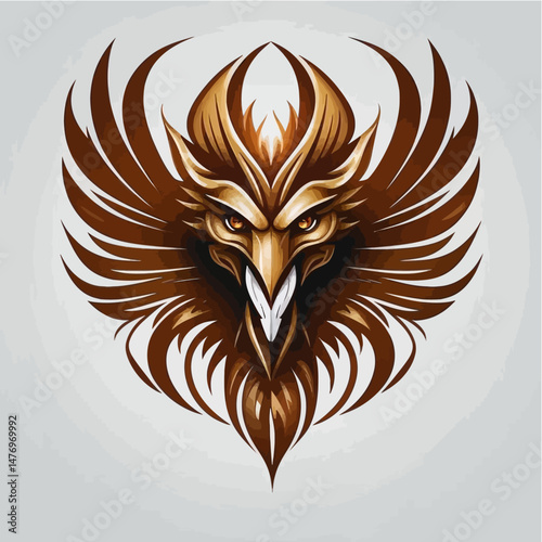 Golden-Eagle-Head-Illustration-Majestic-Bird-of-Prey-Artwork-Detailed-Raptor-Design-Wildlife-Art-Powerful-Eagle-Symbol-Stunning-Feather-Detail
