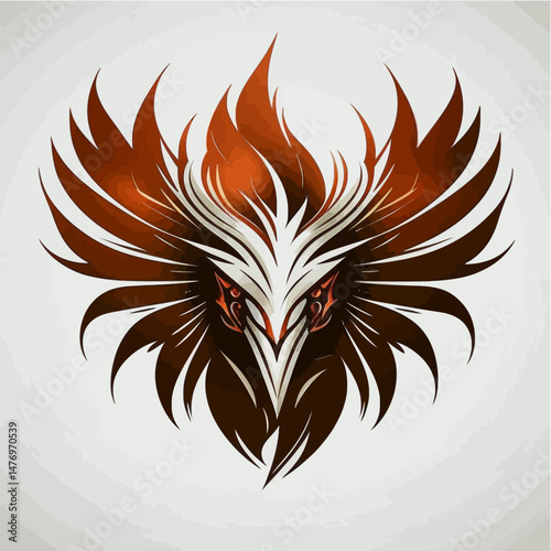 Phoenix-Bird-Abstract-Illustration-Fiery-Wings-Mythical-Creature-Art-Digital-Painting-Symbolic-Design-Powerful-Imagery-Iconic-Representation-Creative-Concept