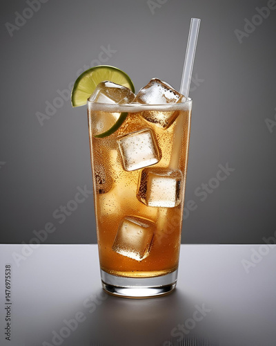 cold drink, soft drink, fizzy drink, soda glass, ice cubes, chilled beverage, refreshing drink, summer drink, carbonated drink, sparkling soda, cool drink, fizzy soda, soda bubbles, cold soda, beverag