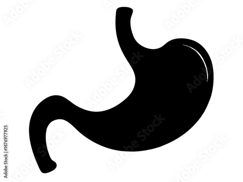Stomach antacids bottle icon vector isolated on white, sign and symbol illustration