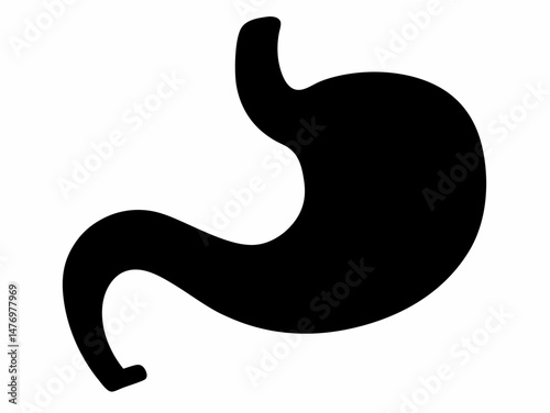 Stomach antacids bottle icon vector isolated on white, sign and symbol illustration
