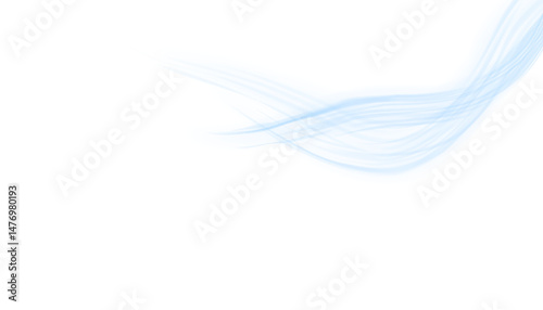 Abstract air flow Png set on white background. Dynamic light motion effect simulating breeze or airflow from air conditioner, purifier, or humidifier. Blurred stream for clean, fresh design concept