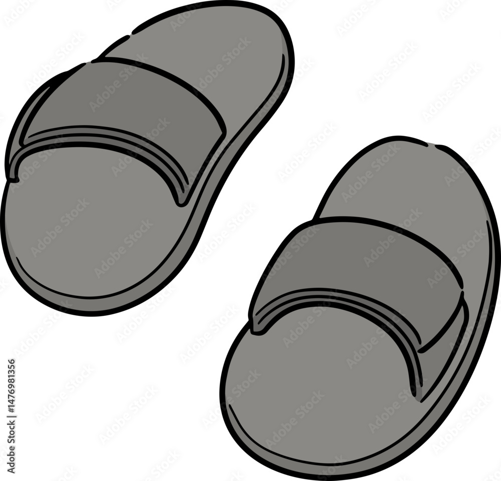 Obraz premium Illustration of sandals 
