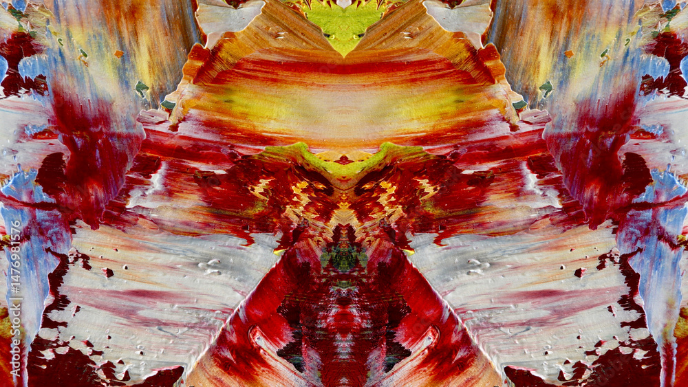 Fototapeta premium Abstract art background . Hand painting artwork on canvas .