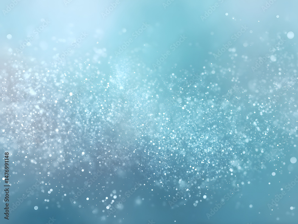 Obraz premium Matte Pastel Blue Background with Shadowed Particles