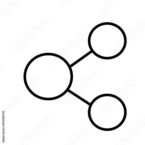 share icon white on background