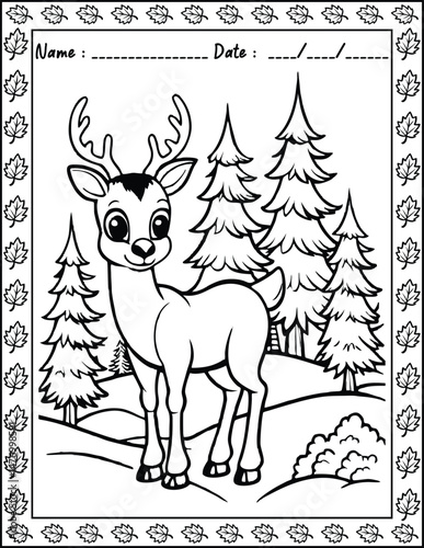 Santa Claus Christmas Coloring Pages.  High resolution (300 DPI), ready to print on standard 8.5x11 inch paper With No Bleed, Black and White Vector illustration AI, EPS, PNG, JPEG.