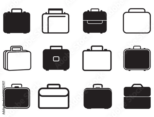 LUNCH BOX SILHOUETTE WHITE BACKGROUND