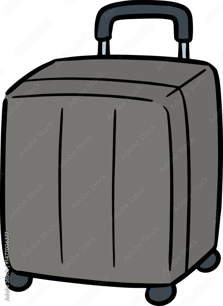 Fototapeta premium Illustration of trolley bag 