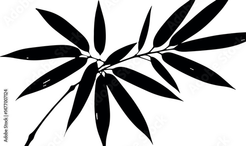 bamboo leaf black 2.eps
