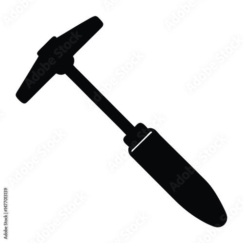 construction worker element isolated chisel on white background