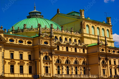 beautiful scene of castle in Krakow ,Poland