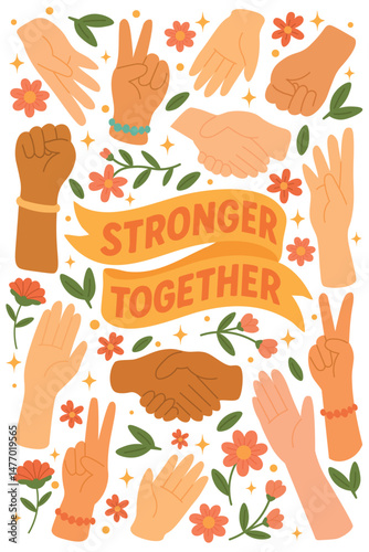 Empowering poster with 