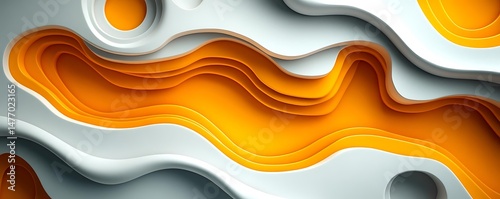 Abstract orange wave design, background texture