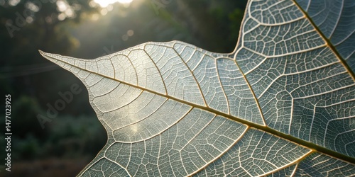 Translucent Leaf Veins Detail