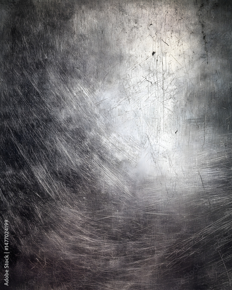 Fototapeta premium Brushed Metal Scratched Industrial Surface