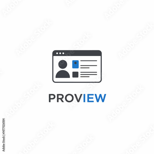 Profile page icon identity identity data business view