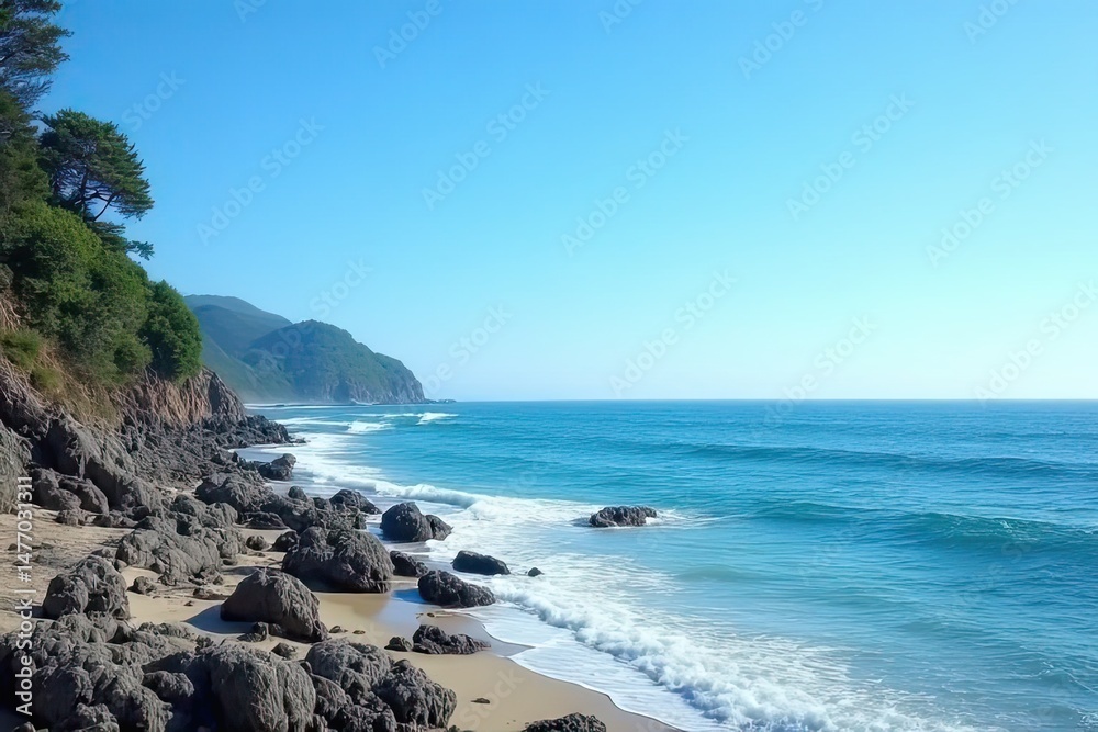 Obraz premium Isolated Ocean Tranquility