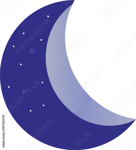 half moon vector file 