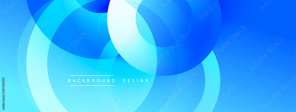 Abstract blue circles overlap creating dynamic visual effect. Gradient shades enhance depth, modern design element. Abstract blue circles overlap creating dynamic visual effect. Gradient shades enhance depth, modern design element.