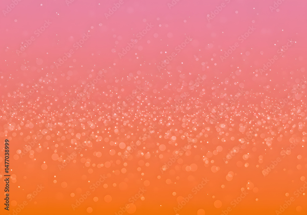 Fototapeta premium Abstract orange and pink gradient background with blurred shapes