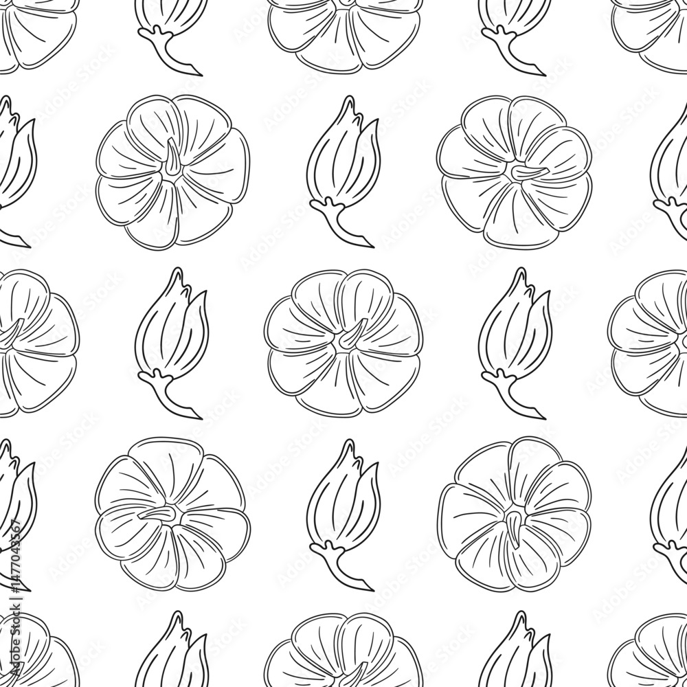 Pattern for textile or kitchen in hand draw style. Monochrome pattern Pattern for textile or kitchen in hand draw style. Monochrome pattern